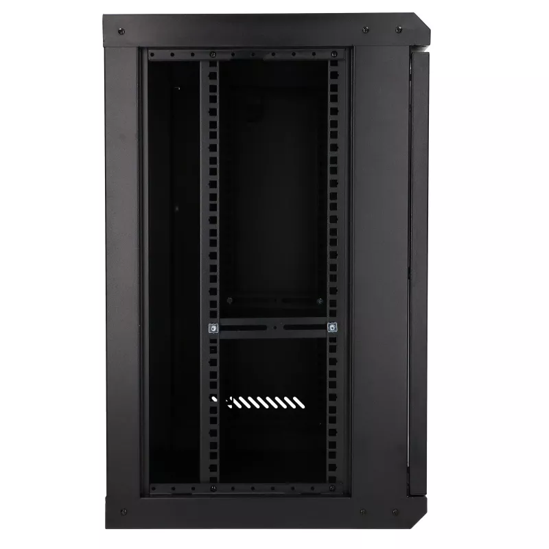 Extralink Lite 12U 530X400 seinäasennus rack-kaappi musta, välilevyllä