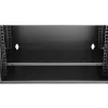 Extralink Lite 12U 530X400 seinäasennus rack-kaappi musta, välilevyllä