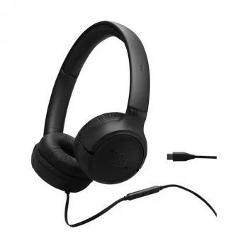 Johdollinen headset JBL Tune 530C USB-C — over-ear-kuulokkeet, 20–40000 Hz, musta