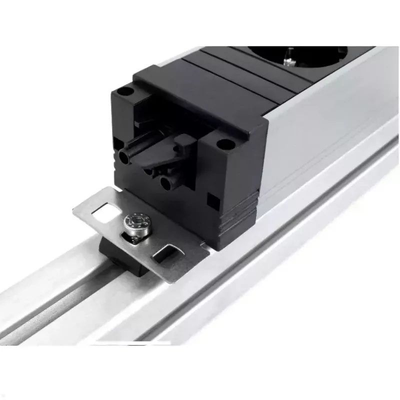 Pistorasialista Bachmann STEP ALU 1x USB 1x Custom-moduuli 2x pistorasia