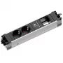 Pistorasialista Bachmann STEP ALU 1x USB 1x Custom-moduuli 2x pistorasia