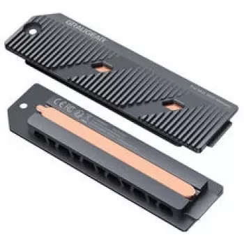 GrauGear G-PS5HS05+ lämpöputkijäähdytin ja M.2 NVMe SSD -jäähdytysratkaisu PlayStation 5 ohuelle & Prolle, harmaa