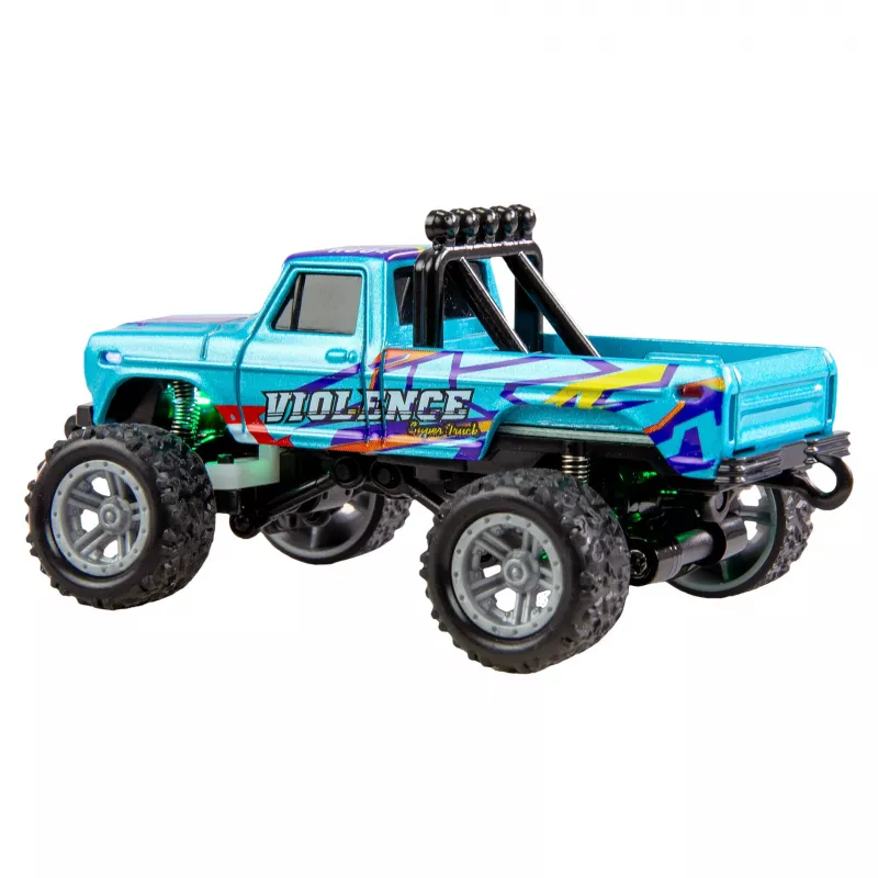 RC-monsteriauto Amewi DieCast 1:64 RTR sininen – painevalettu 1:64 mittakaava, ajovalmis