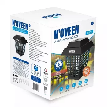 N'oveen IKN22 IPX4 ammattimainen loistelamppu hyönteisten torjuntalamppu, UV-A