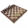 Extralink Toys puinen shakki 3W1 tammi + SZACHY + tryktrak