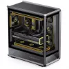 Jonsbo D401 PC-kotelo, Midi Tower, ATX, karkaistu lasi – musta
