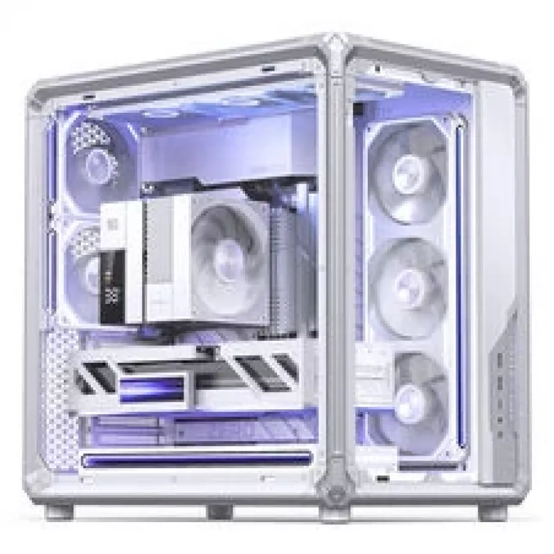 Jonsbo X400 PC-kotelo, Midi Tower, ATX, karkaistu lasi – valkoinen