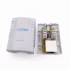 Seinäasennettava suojattu verkkopistorasia GEMBIRD 1×RJ45 Cat6A FTP