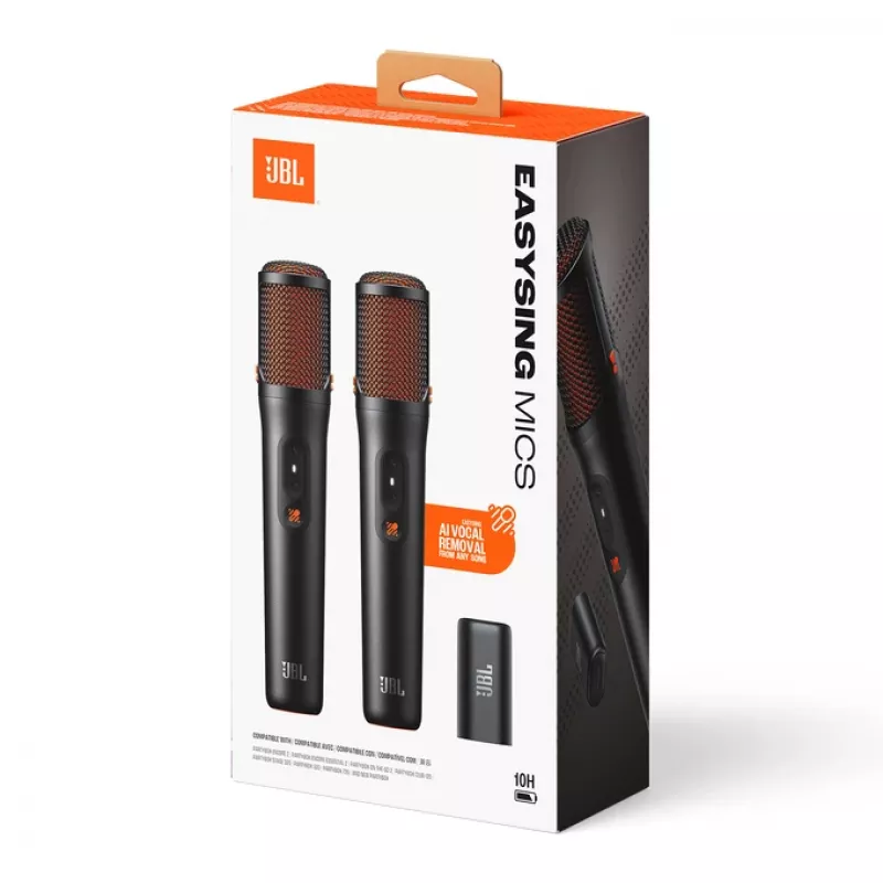 JBL EasySing Mics musta mikrofonisetti
