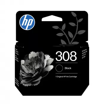 HP 308 2 kpl:n pakkaus musta/kolmivärinen alkuperäinen mustesuutinyhdistelmä, vakiokapasiteetti, musta, syaani, magenta, keltainen, väriainepohjainen muste, pigmenttipohjainen muste, 2 kpl, 160 sivua