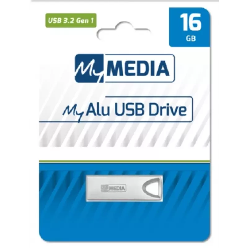 MyMedia MyAlu USB 3.2 Gen 1 USB-muistitikku 16 GB USB Type-A 3.2 Gen 1 (3.1 Gen 1) hopea