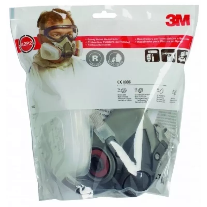 3M 6002C uudelleenkäytettävä hengityssuojain