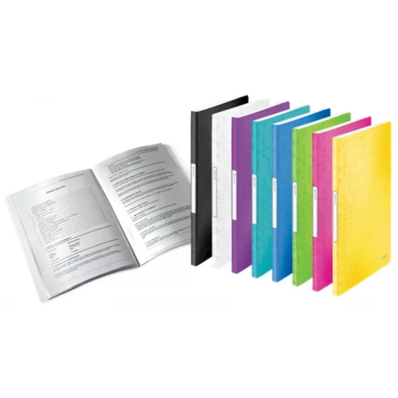 Leitz näyttökansio WOW PP 20 taskua, keltainen, polyvinyylikloridi (PVC), 20 taskua, A4, 231 mm, 13 mm