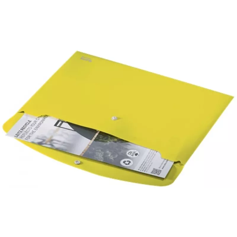 Leitz Recycle asiakirjakansio, kotelokansio, A4, polypropeeni (PP), keltainen, vaaka, 60 arkkia