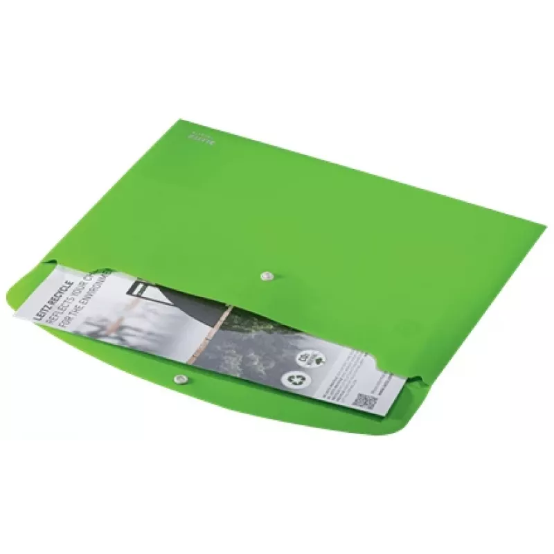 Leitz Recycle asiakirjatasku, kääntökansio, A4, polypropeeni (PP), vihreä, vaaka, 60 arkkia
