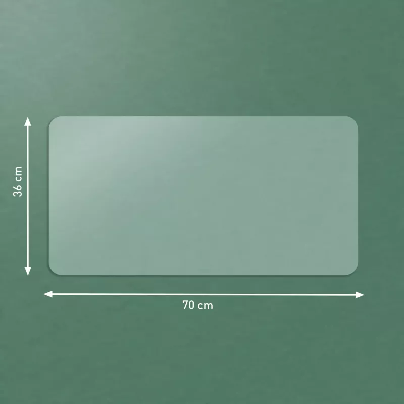 Leitz suuri läpinäkyvä pöytämatto, läpinäkyvä, polyvinyylikloridi (PVC), 360 mm, 700 mm, 1 mm, 300 g