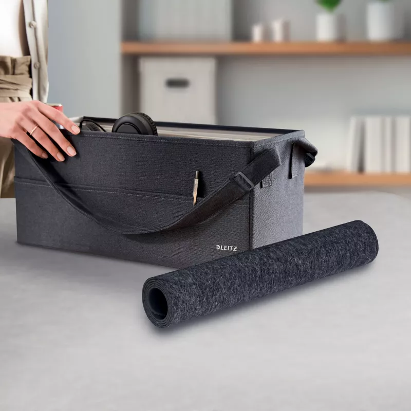 Leitz Large huopapöytämatto, tummanharmaa, huopa, 360 mm, 700 mm, 3 mm, 400 g
