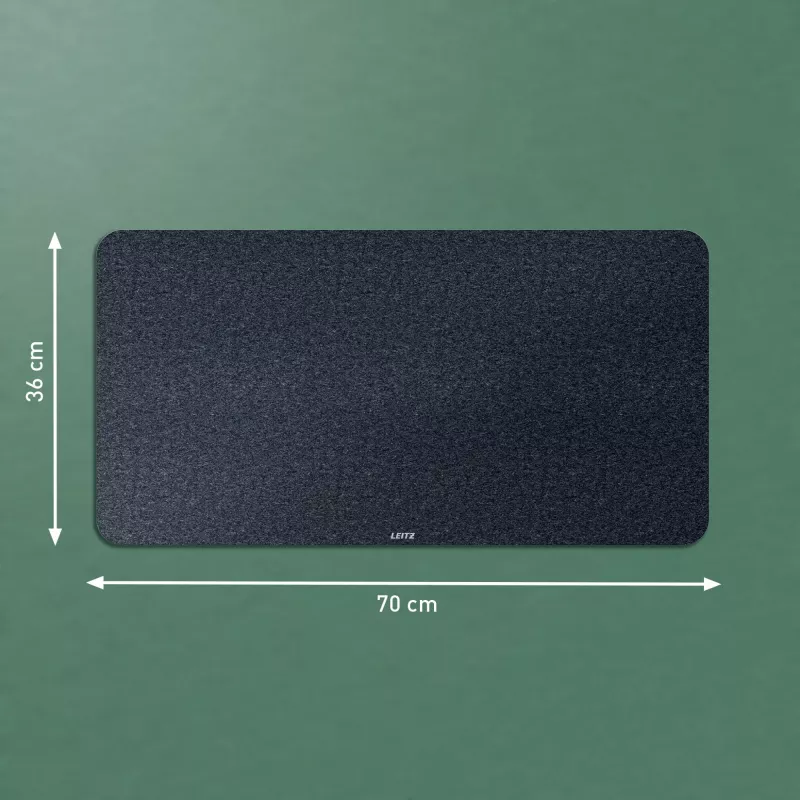 Leitz Large huopapöytämatto, tummanharmaa, huopa, 360 mm, 700 mm, 3 mm, 400 g