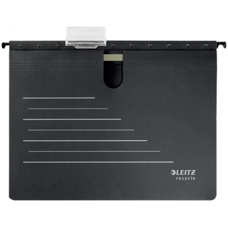 Leitz Alpha® Recycle kartonkinen riippukansio, A4, musta, kartonki, 348 mm, 2 mm, 270 mm