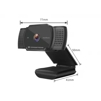 Conceptronic AMDIS 2K Super HD automaattitarkenteinen verkkokamera mikrofonilla