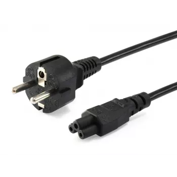 Equip High Quality virtakaapeli, C5 - Schuko, 3,0m, 3 m, C5-liitin, CEE7/7, H05VV-F3G, 250 V, 2,5 A