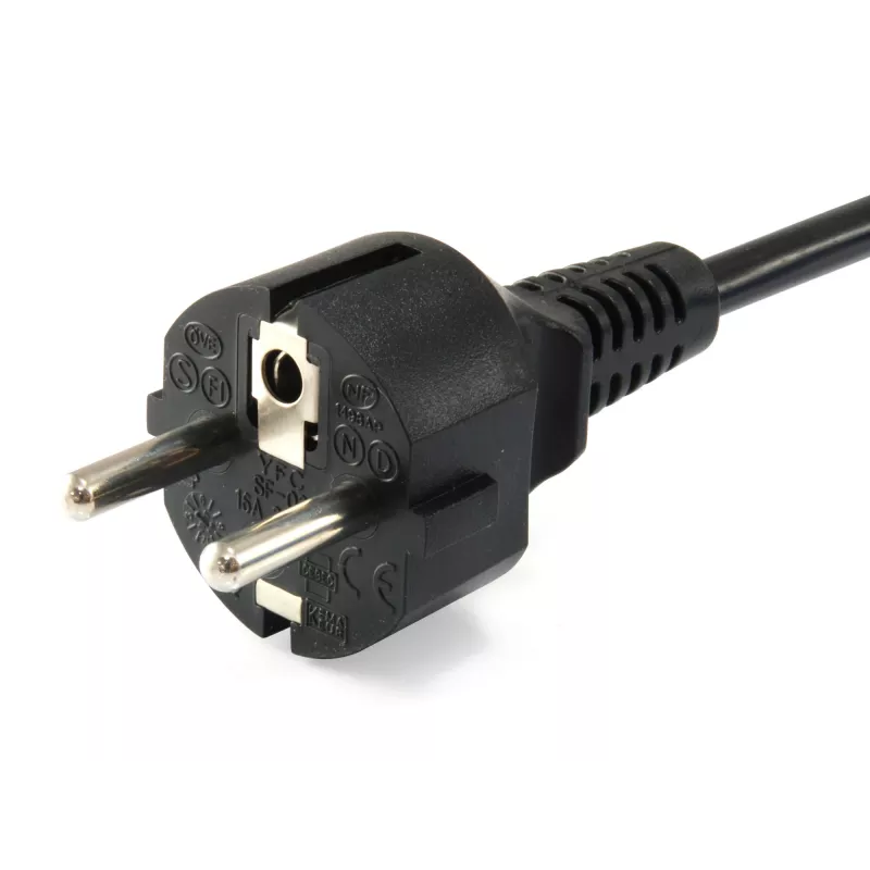 Equip High Quality virtakaapeli, C5 - Schuko, 3,0m, 3 m, C5-liitin, CEE7/7, H05VV-F3G, 250 V, 2,5 A