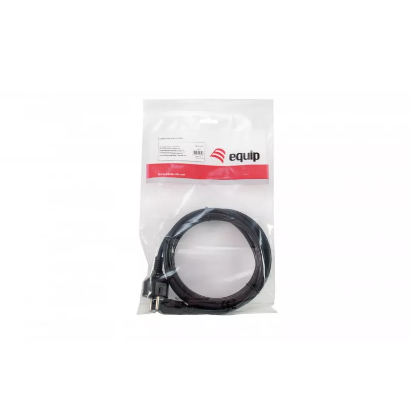 Equip High Quality virtakaapeli, C5 - Schuko, 3,0m, 3 m, C5-liitin, CEE7/7, H05VV-F3G, 250 V, 2,5 A
