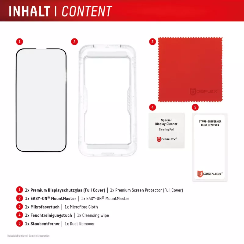 Displex Premium näytönsuojakalvo (täysi peitto, 10H) Apple iPhone 17, täysi peitto