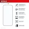 Näytönsuojakalvo e.v.i. Displex Premium iPhone 17 Pro Max Mount Master -asennusavulla (naarmu- ja likaahylkivä, läpinäkyvä/musta)