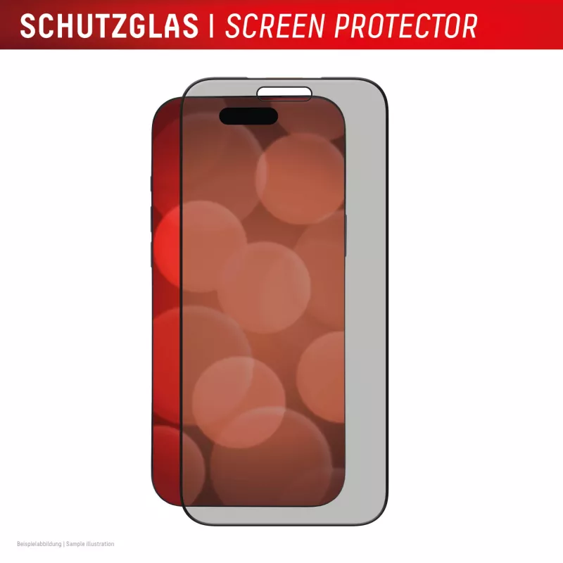 Privacy näytönsuojalasi karkaistusta lasista e.v.i. Displex (10H) Apple iPhone 17 Pro Max, tietosuojasuodatin