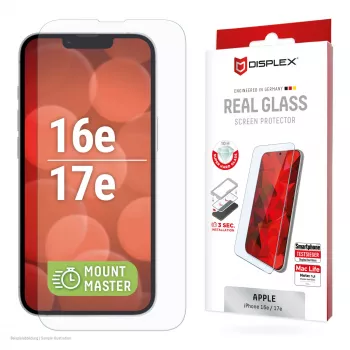 Displex (10H) panssarilasisuojakalvo e.v.i. Apple iPhone 16e/17e — naarmuuntumaton, likaa hylkivä ja iskunkestävä, läpinäkyvä