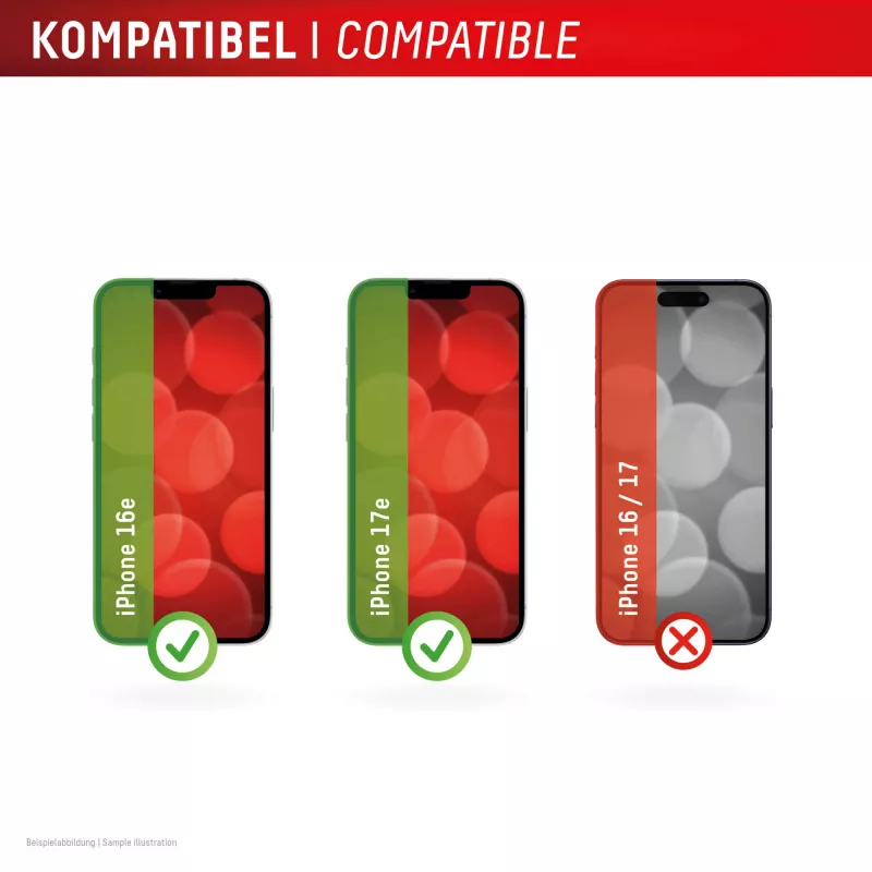 Displex Premium suojalasi karkaistusta lasista (täysi peitto, 10H) Apple iPhone 16e/17e