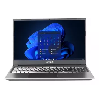 TERRA MOBILE 1500P AMD Ryzen™ 5 7430U kannettava tietokone 39,6 cm (15,6 inch) Full HD 16 GB DDR4-SDRAM 500 GB SSD Wi-Fi 6E (802.11ax) Windows 11 Pro hollanti, US-englanti hopea