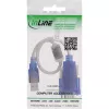 InLine 33304X USB-sarja-adapterikaapeli ferriitillä, USB-A - 9-napainen Sub-D urosliitin
