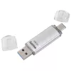 Hama C-Laeta USB-muistitikku 64 GB USB Type-A / USB Type-C 3.2 Gen 1 (3.1 Gen 1) hopea