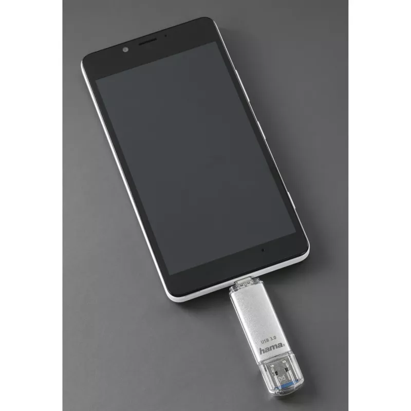 Hama C-Laeta USB-muistitikku 64 GB USB Type-A / USB Type-C 3.2 Gen 1 (3.1 Gen 1) hopea