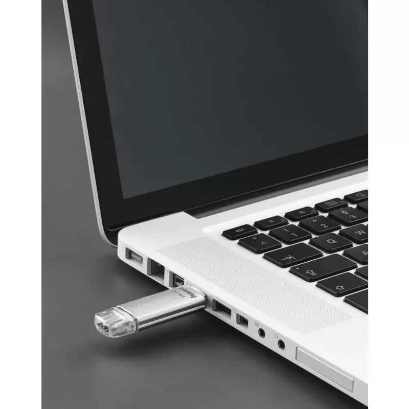 Hama C-Laeta USB-muistitikku 64 GB USB Type-A / USB Type-C 3.2 Gen 1 (3.1 Gen 1) hopea
