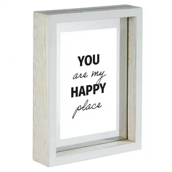 Hama Happy Single valokuvakehys valkoinen