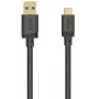 Hama 00202006 USB-kaapeli USB 3.2 Gen 1 (3.1 Gen 1) 1,5 m USB A USB C 5 Gbit/s musta