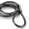 Hama 00178159 polkupyörän lukko musta 1200 mm vaijerilukko