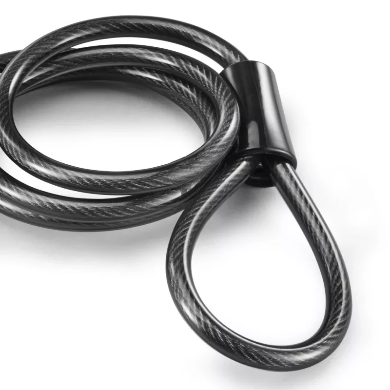 Hama 00178159 polkupyörän lukko musta 1200 mm vaijerilukko