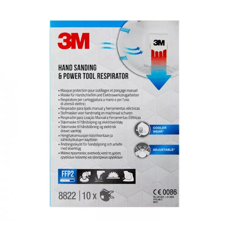 3M 8822 FFP2 10 kpl kuppimalli