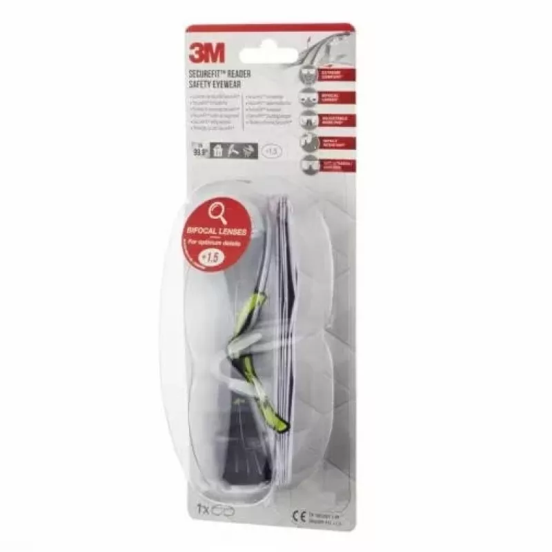 3M SF415C1 suojalasit polykarbonaatti (PC) musta, keltainen