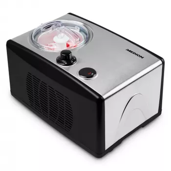 MEDION MD 18387 kompressorijäätelökone 1,5 L 150 W musta, hopea