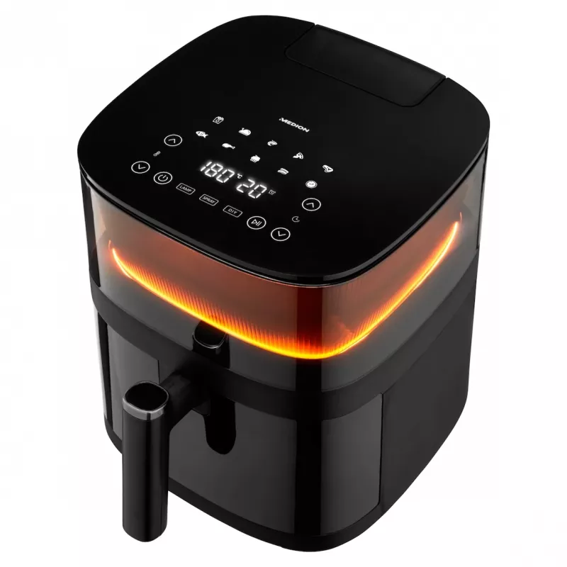 MEDION LIFE X10 XL Single 5 L 1500 W kiertoilmakypsennin musta