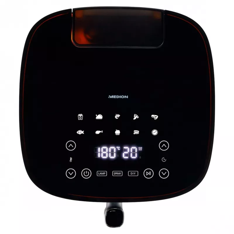 MEDION LIFE X10 XL Single 5 L 1500 W kiertoilmakypsennin musta