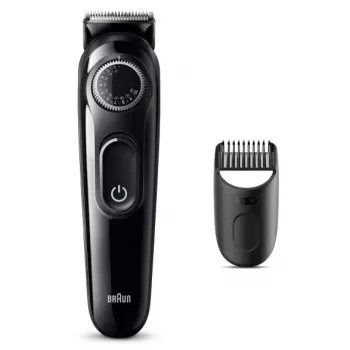 Braun BeardTrimmer 3 Beard Trm 3 BT3400, pestävä, paristo, musta