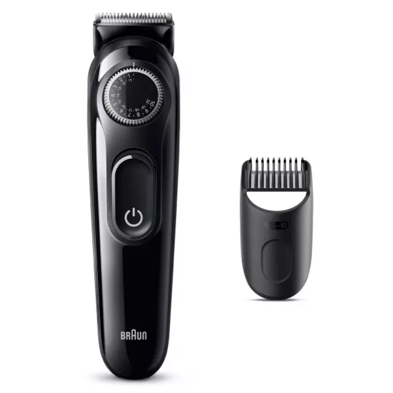Braun BeardTrimmer 3 Beard Trm 3 BT3400, pestävä, paristo, musta