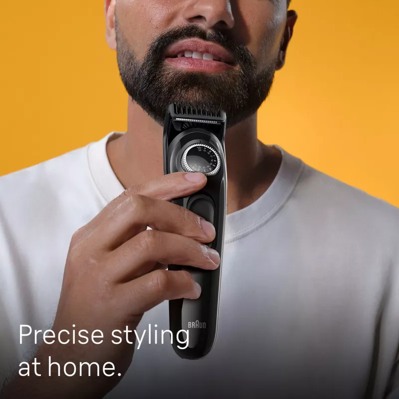 Braun BeardTrimmer 3 Beard Trm 3 BT3400, pestävä, paristo, musta