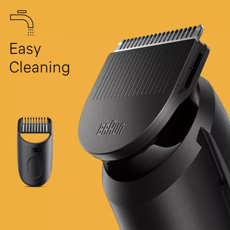 Braun BeardTrimmer 3 Beard Trm 3 BT3400, pestävä, paristo, musta